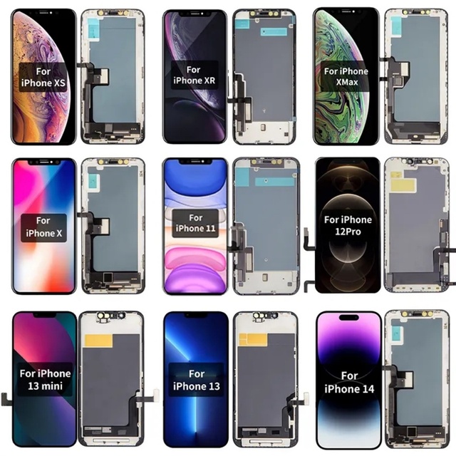 Mobile Cellphone Phone Screen Lcd Replacement Display  for apple iphone 6 7 8 X 11 12 13 14 15 Factory Supplier