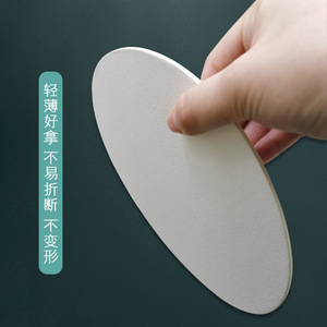 Planche de peinture à l'huile ronde en bois blanc pour usage intérieur, faite à la main, sans cadre - Product Image 1