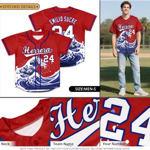 Maillot de baseball personnalisé, nom de l'équipe imprimé, 00, chemise de sport unisexe sublimée, évacuant l'humidité - Product Image 2