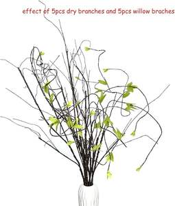 29.5" Lifelike Dry Willow Branches Bendable Iron <strong>Wires</strong> Artificial <strong>Floral</strong> Flower Stub Stem DIY Craft Wedding Home Room Decor - Product Image 6