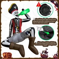 Décoration gonflable de pirate pour Halloween, personnalisée par Ourwarm, pour les fêtes d'Halloween