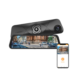 Carlover nhà máy bán buôn 10 inch màn hình cảm ứng 2K xe máy ảnh Dash Cam gương DVR Recorder máy ảnh cho xe - Product Image 1