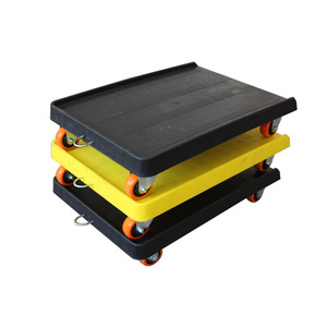 Carro de transporte de cajas de plástico con ruedas, material nuevo, carrito silencioso universal, plataforma plana para logística. - Product Image 2