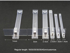Empujador de estante de producto con resorte divisor de acrílico transparente 2024 al por mayor - Product Image 2