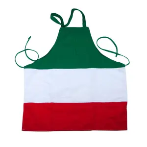 Tablier d'italie en coton, 4 pouces de bonne qualité, drapeau italien en Promotion