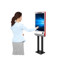 Supermarché 21.5 Android 32 Kiosque de prix Machine de paiement à écran tactile Kiosque de commande en libre-service avec point de vente au restaurant
