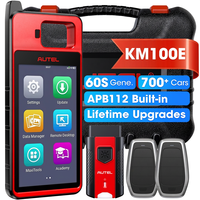 Herramienta de Programación de Llaves Inteligentes Autel MaxiIM KM100E KM100 E, Compatible con IM508 IM608 OBD IMMO, Aprendizaje en el 99% de los Coches, Lectura, Escritura y Clonación de Chips