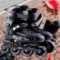 Patins à roulettes professionnels avec lumières clignotantes, patins à roulettes de haute qualité pour le plaisir