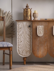 Gabinete de entrada Homestay Sala de estar <span class=keywords><strong>Hall</strong></span> de entrada Gabinete decorativo de madera maciza - Product Image 3
