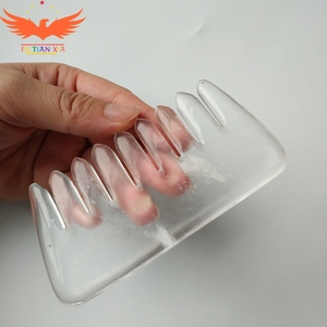 Étiquette privée de quartz clair naturel gua sha pierres précieuses jade conseils <span class=keywords><strong>peigne</strong></span> - Product Image 1