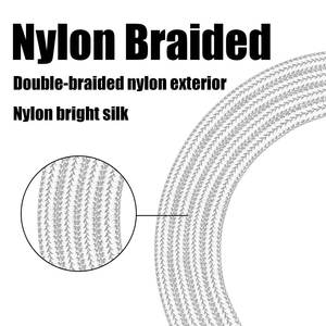 Câble de charge 3-en-1 de 2 m pour appareils mobiles USB Android, charge ultra-rapide 100 W, <span class=keywords><strong>fil</strong></span> <span class=keywords><strong>enroulé</strong></span> en or, Type-C pour imprimantes - Product Image 4