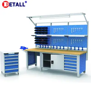 Dedall-Estación de trabajo mecánica de metal de alta resistencia, banco de trabajo de altura para taller