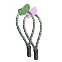 Sangle de levage en câble métallique pour béton préfabriqué, boucles filetées pour la construction