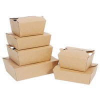 Boîtes à emporter en kraft brun, compatibles micro-ondes, 49 oz, résistantes aux fuites et à la graisse, pour la restauration, les traiteurs et les fêtes
