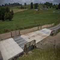Grilles métalliques galvanisées personnalisables de 50 mm pour bétail et moutons, respectueuses de l'environnement, faciles à assembler, clôture de ferme, contrôle des limites, modélisation 3D