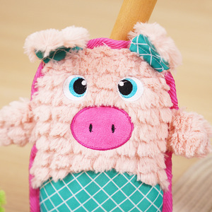 Jouets à mâcher en peluche pour chiens, chien bleu, cochon rose, grenouille verte, résistants aux morsures, pour chiens de petite taille, pour l'intérieur - Product Image 3