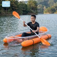 Sac flottant latéral transparent pour siège de kayak en cristal coloré avec kit complet pour la fabrication de kayaks de station balnéaire en Chine Lumark à haute transmission