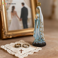 Statue de la Vierge Marie en résine personnalisée à faire soi-même, figurine religieuse catholique, ornement de table, décoration de la maison, de l'église, de la salle de prière