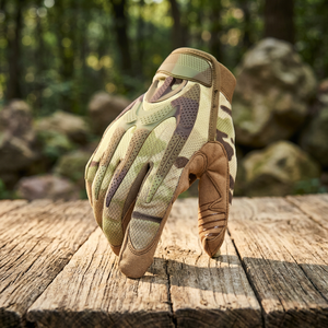 Hiver Été Paintball Gants de tir Unisex Camouflage Print Ajustable Poignet Tactique Randonnée Camping Gant Adultes - Product Image 3