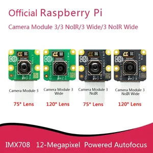 Módulo de Cámara Oficial Raspberry Pi <span class=keywords><strong>3</strong></span> /<span class=keywords><strong>3</strong></span> Wide NoIR IMX708, Ángulo de Visión <span class=keywords><strong>Diagonal</strong></span> de 75/120, Sensor de 12 Megapíxeles, Enfoque Automático - Product Image 2