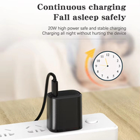 Chargeur mural de voyage de haute qualité, écologique, type C PD 3.0 20W 5V/3A OTP OVP, prise EU, AC 100-240V, ABS/PC, pour téléphone portable