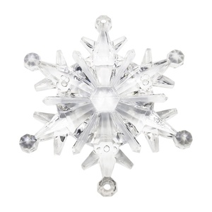 Pendentif flocon de neige en acrylique <span class=keywords><strong>transparent</strong></span>, décoration de sapin de Noël, arrangement de scène de mariage, flocon de neige - Product Image 5