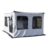 Tente de camping latérale 4x4 tout-terrain, auvent de voiture 270 degrés, paroi latérale, quatre saisons, imperméable, poteaux en alliage d'aluminium, une chambre