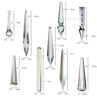 Prisme de lustre en cristal K9 en forme de goutte de glace, pendentif ornemental attrape-soleil arc-en-ciel pour décoration de fenêtre Noël GOLDENHAITAI
