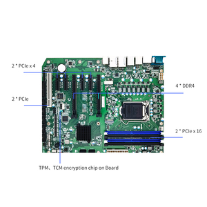 เมนบอร์ดอุตสาหกรรม JWIPC W580/Q570 14USB 2GbE 6COM 22 พอร์ต Gigabit Ethernet 4SATA รองรับการ์ดจอคู่ LGA1200 Xeon ATX - Product Image 4