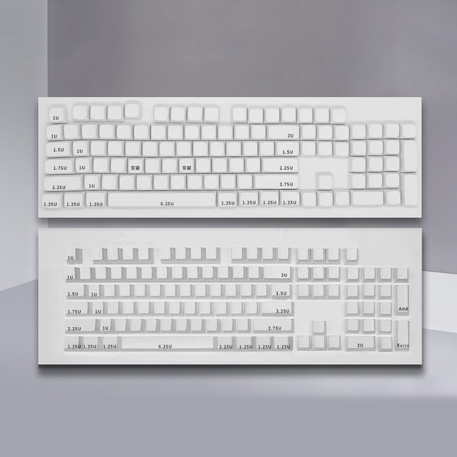 300 Pcs Blank PBT Keycaps Customizable