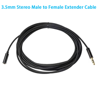 3,3 Fuß Kopfhörer-Verlängerungskabel 3,5 mm Stecker auf Buchse Aux-Audio-Verlängerungskabel Nylon-Ummantelung für Mediaplayer