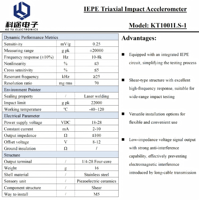 Accéléromètre IEPE 3 axes haute résistance aux chocs ±20000g, capteur d'accélération piézoélectrique ICP 10-8kHz, transducteur de vibration triaxial
