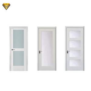 Porte en <span class=keywords><strong>bois</strong></span> d'acajou 6-lite fini <span class=keywords><strong>bois</strong></span> massif pour chambre entrée et salon avec verre et acier - Product Image 2