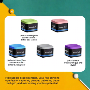 Ensemble cadeau de <span class=keywords><strong>craie</strong></span> de billard magnétique de qualité supérieure - Marque personnalisable, 5 couleurs, non tachante, haute adhérence, <span class=keywords><strong>craie</strong></span> professionnelle pour billard et snooker - Product Image 1