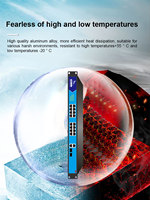 16+2+2 Gigabit PoE Network Switch Rakitan Rak IEEE802.3af/at 52V/7.3A 380W 30W Daya Port Maksimum SNMP Kapasitas 38Gbps QoS