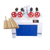 Machine semi-automatique motorisée pour la fabrication de manches de balai en bois et le façonnage de tiges et de bâtons en bois