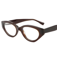 Lunettes de vue œil-de-chat modernes en acétate, monture sculptée tendance, lunettes optiques élégantes, lunettes de déclaration stylées pour femmes et hommes