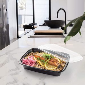 Meal Prep Containers With Lids 32oz Plastic Food Storage Containers 1 Compartment Lunch <strong>Boxes</strong> - Product Image 5