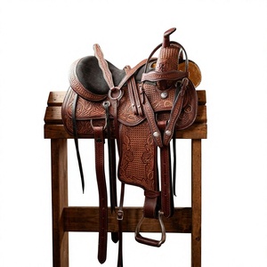 Silla de Montar Inglesa BS International Hecha a Mano, 100% Cuero Genuino, con Estructura de Madera, Ecológica, Cómoda y Duradera para Caballos, la Más Vendida - Product Image 1