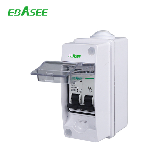 IP65 2W AC DC Solar Residential Caravan Abs Plastic MCB Box Power Distribution Box Electrical Box
