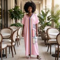 Vêtements formels amples et respirants en polyester écologique, style africain, pour femmes musulmanes