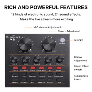 Conjunto de Placa de Som Profissional <span class=keywords><strong>BM</strong></span> <span class=keywords><strong>800</strong></span> V8 para PC, Microfone de Estúdio Condensador com Cancelamento de Ruído, Omnidirecional, para Karaokê - Product Image 3