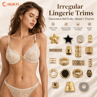 Accessoires de maillot de bain interchangeables de haute qualité : Breloques ajustables de formes personnalisées, accessoires métalliques pour maillots de bain, fermoirs métalliques pour bikinis