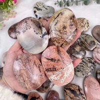 Pierre de palmier en cristal de jaspe naturel en forme de cœur pour la guérison spirituelle - Prix de gros