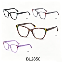 Monture de lunettes de lecture confortable en acétate, design unique, monture complète œil-de-chat, prête à être expédiée