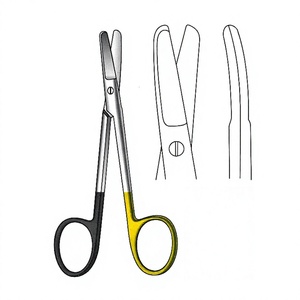 Ciseaux chirurgicaux Cottle 11,5 cm / 4-3/4 pouces, ciseaux incurvés type Bulldog, lame dentelée, Super Cut TC, précision médicale - Product Image 1