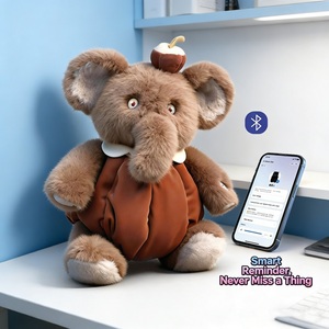 Adorable éléphant en peluche intelligent avec des yeux animés, contrôle par application Tuya, dialogue multilingue, jouet éducatif et compagnon émotionnel - Product Image 2