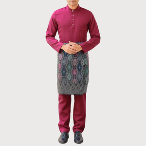 SIPO Eid Fabricantes Diseños Butang Bulan Bintang Budak Lelaki Kurung Venta al por mayor en Vietnam Malasia Botón para hombres Baju Melayu - Product Image 3