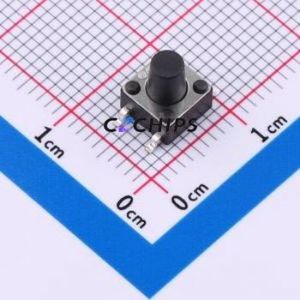 K2-6639SP-H4SC-04 Tactile Switch SMD-4P,6x6mm Switch Single Pole Single Throw Round Button 2.5N Vertical Mount - Product Image 1