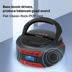 Reproductor de CD portátil personalizado de fábrica con radio FM, entrada USB MP3 AUX, pantalla LCD, altavoz dual para el hogar, el coche, viajes, amantes de la música - Product Image 5